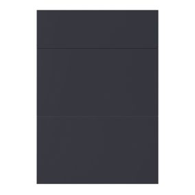 GoodHome Stevia Matt blue Slab Drawer front, Pack of 1 (H)715mm (W)497mm (T)18mm