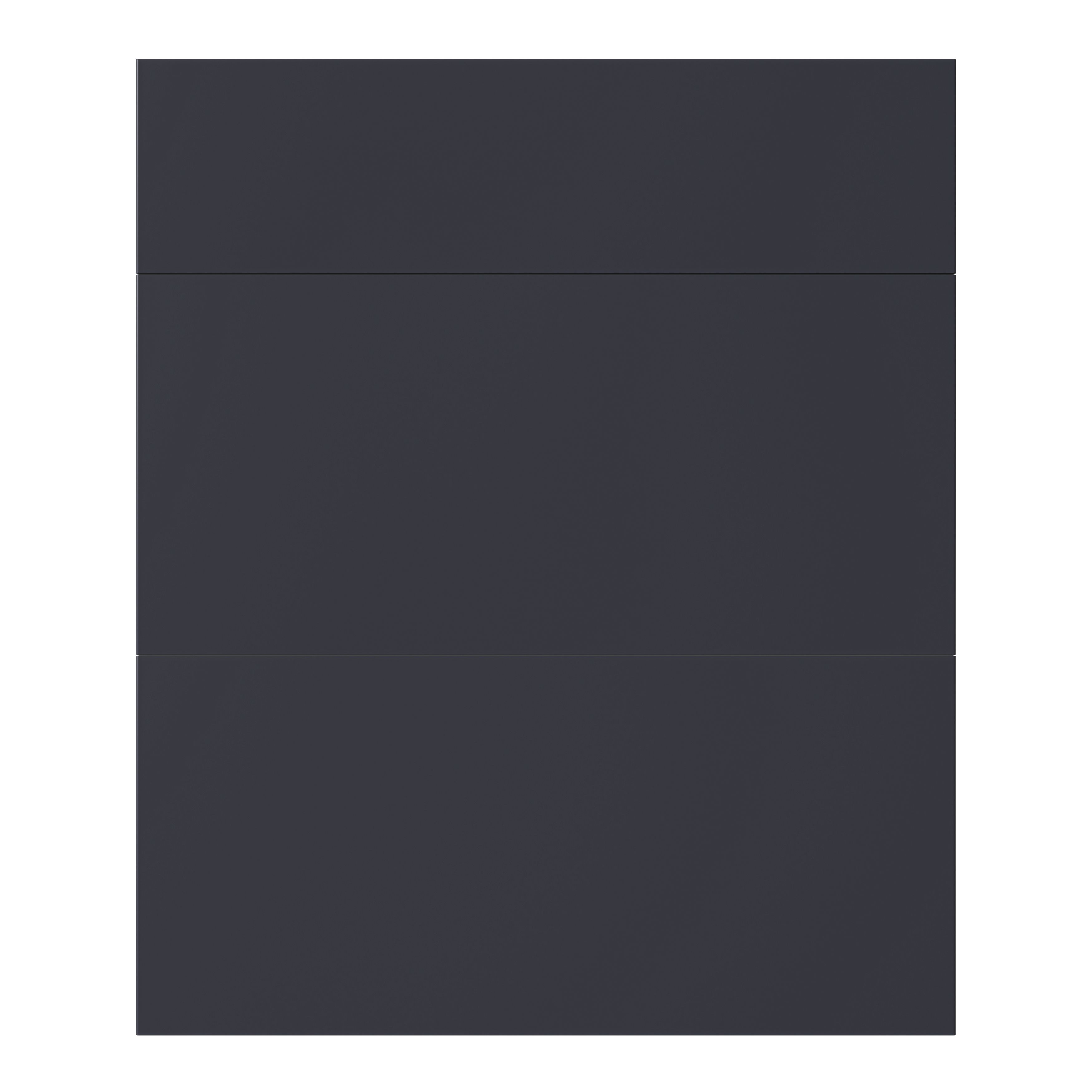 GoodHome Stevia Matt blue Slab Drawer front, Pack of 1 (H)715mm (W)597mm (T)18mm