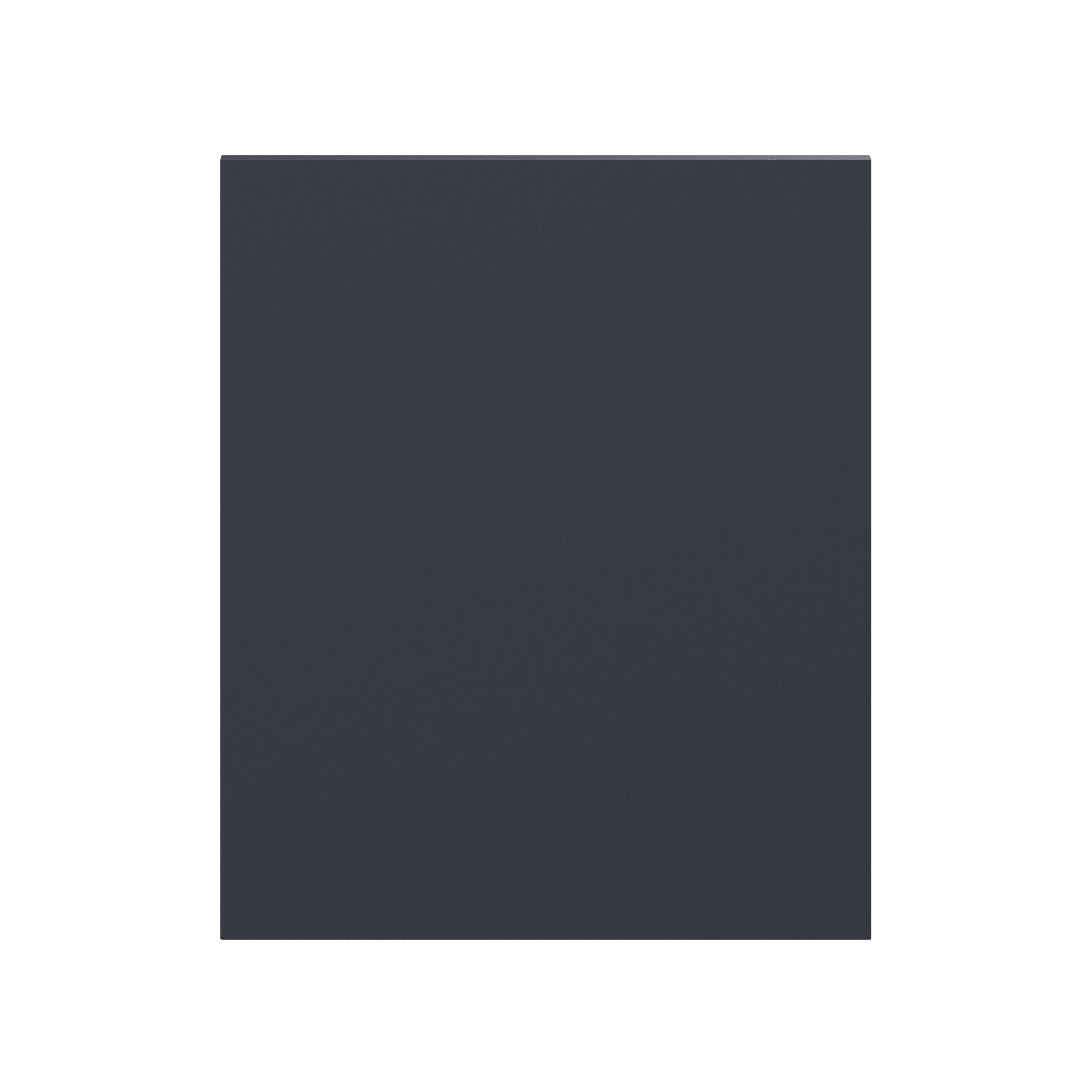 GoodHome Stevia Matt blue Slab Highline Cabinet door (W)600mm (H)715mm (T)18mm