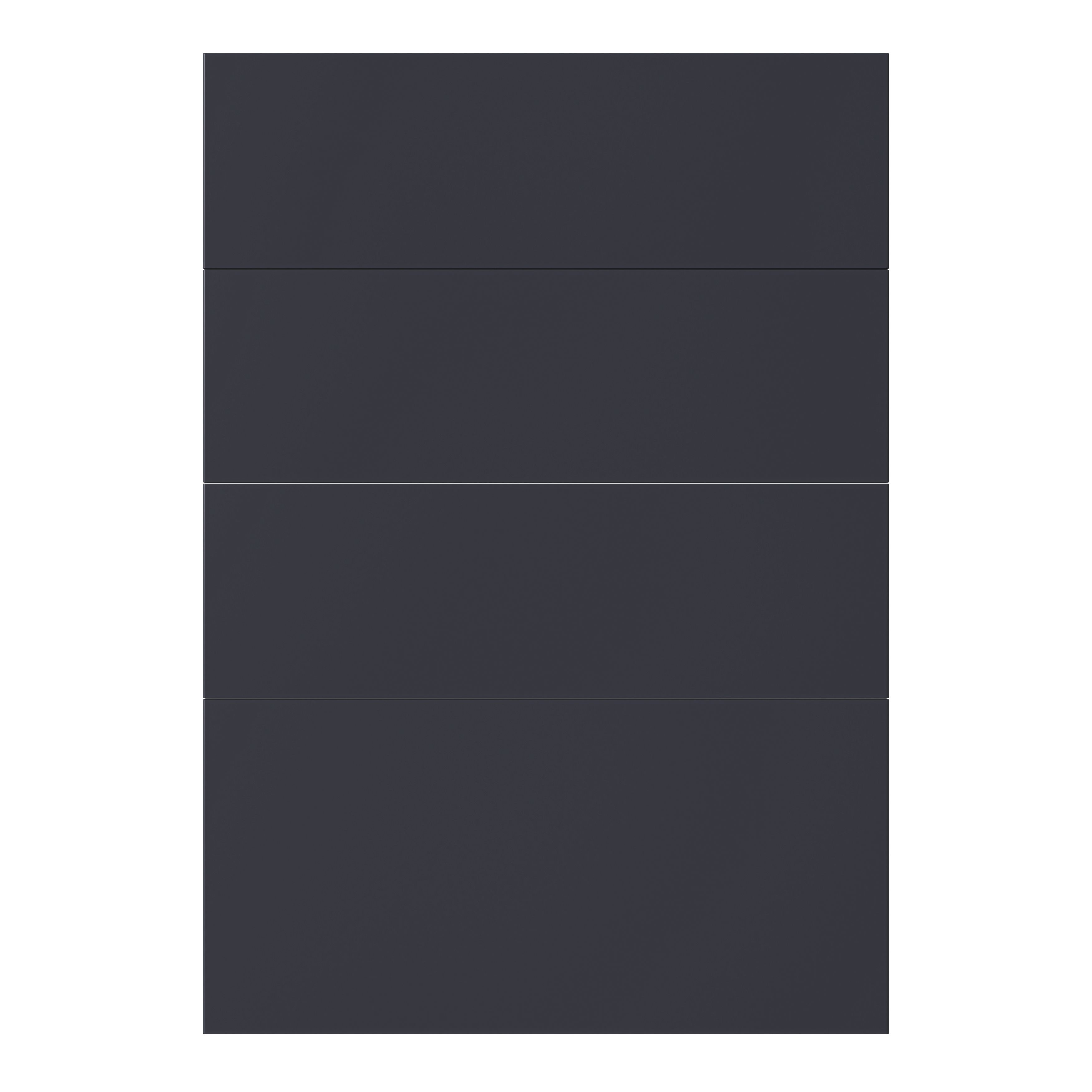 GoodHome Stevia Matt blue Slab Multi drawer front, Pack of 1 (H)715mm (W)497mm (T)18mm
