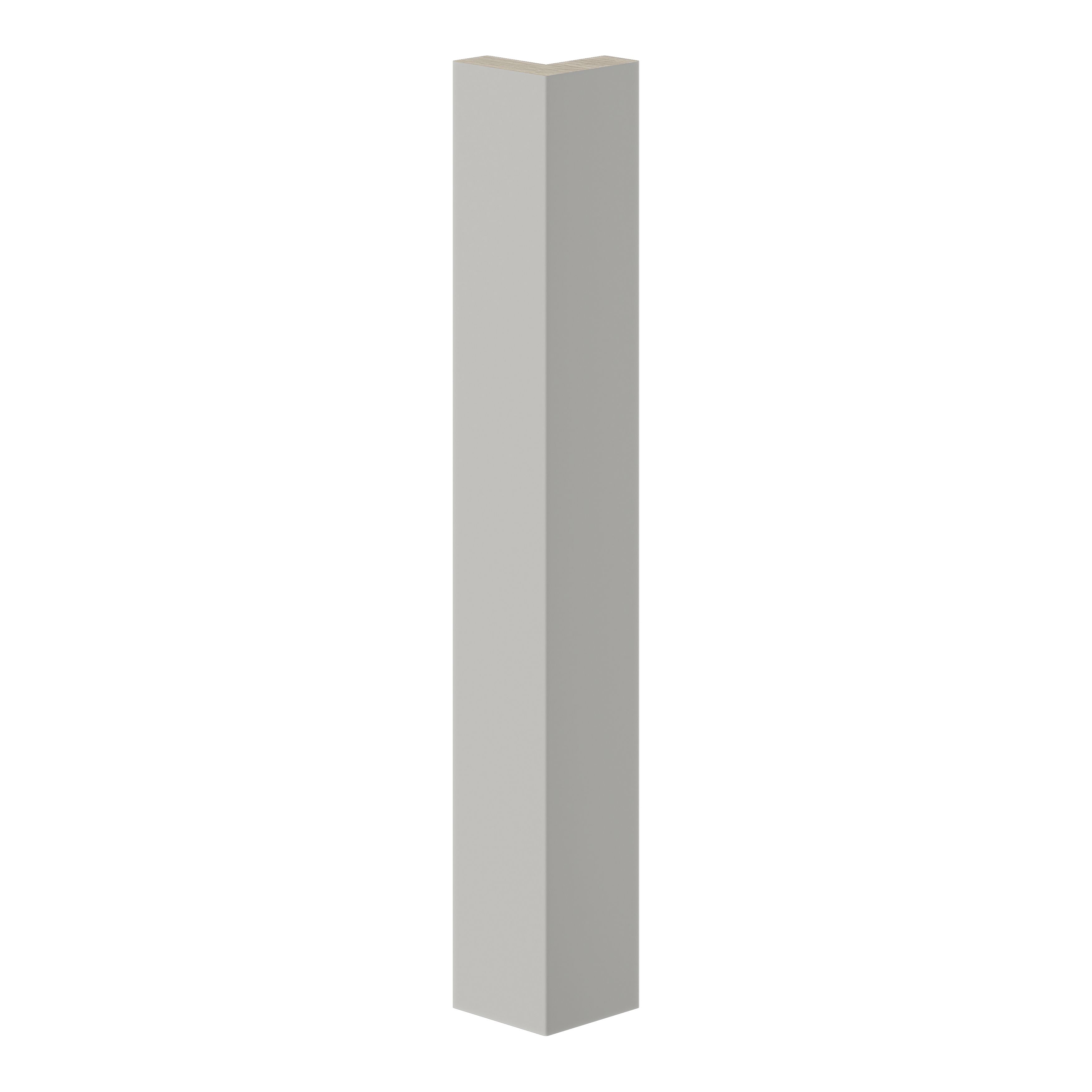 GoodHome Stevia Matt grey Standard Corner post, (W)48mm (L)340mm, Pack of 2