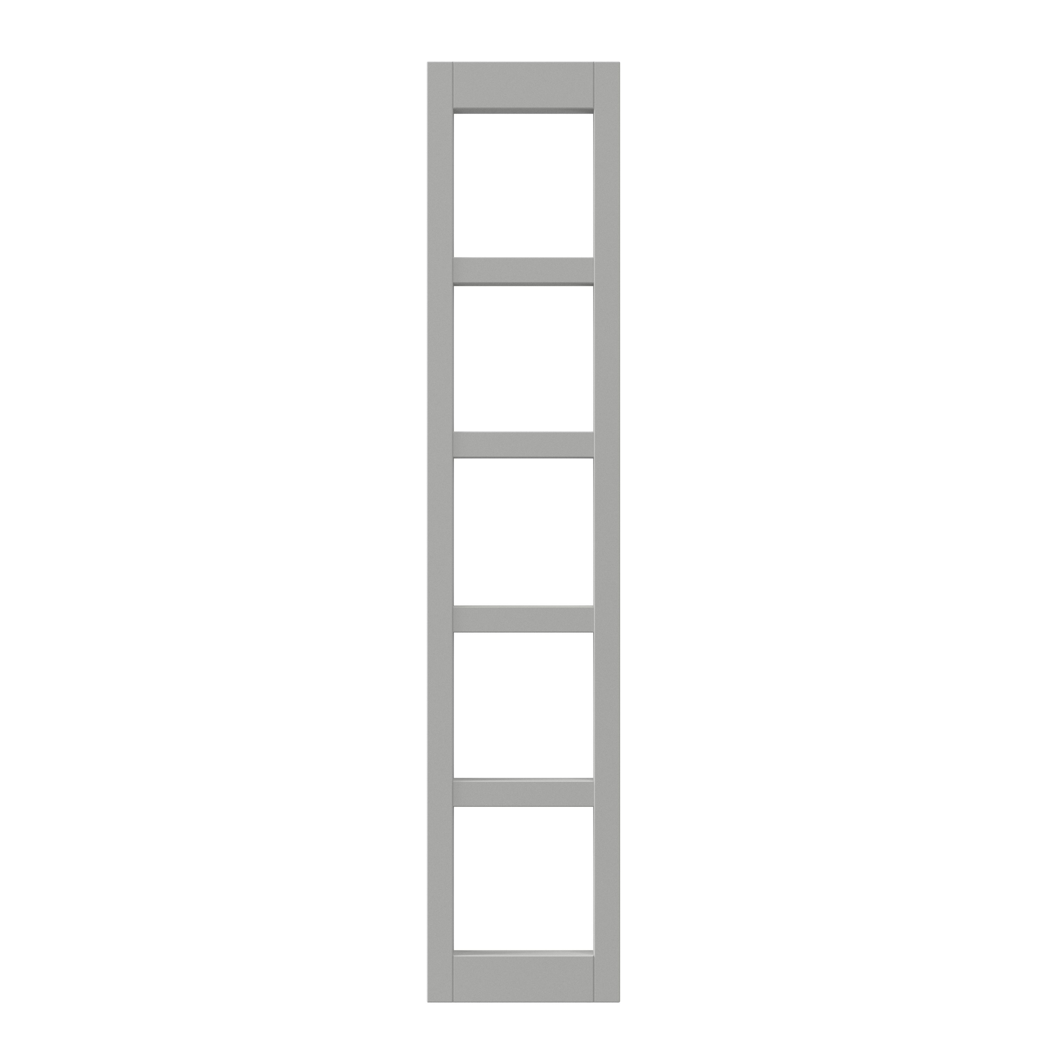 GoodHome Stevia Matt grey Wine rack fascia, (H)715mm(W)147mm