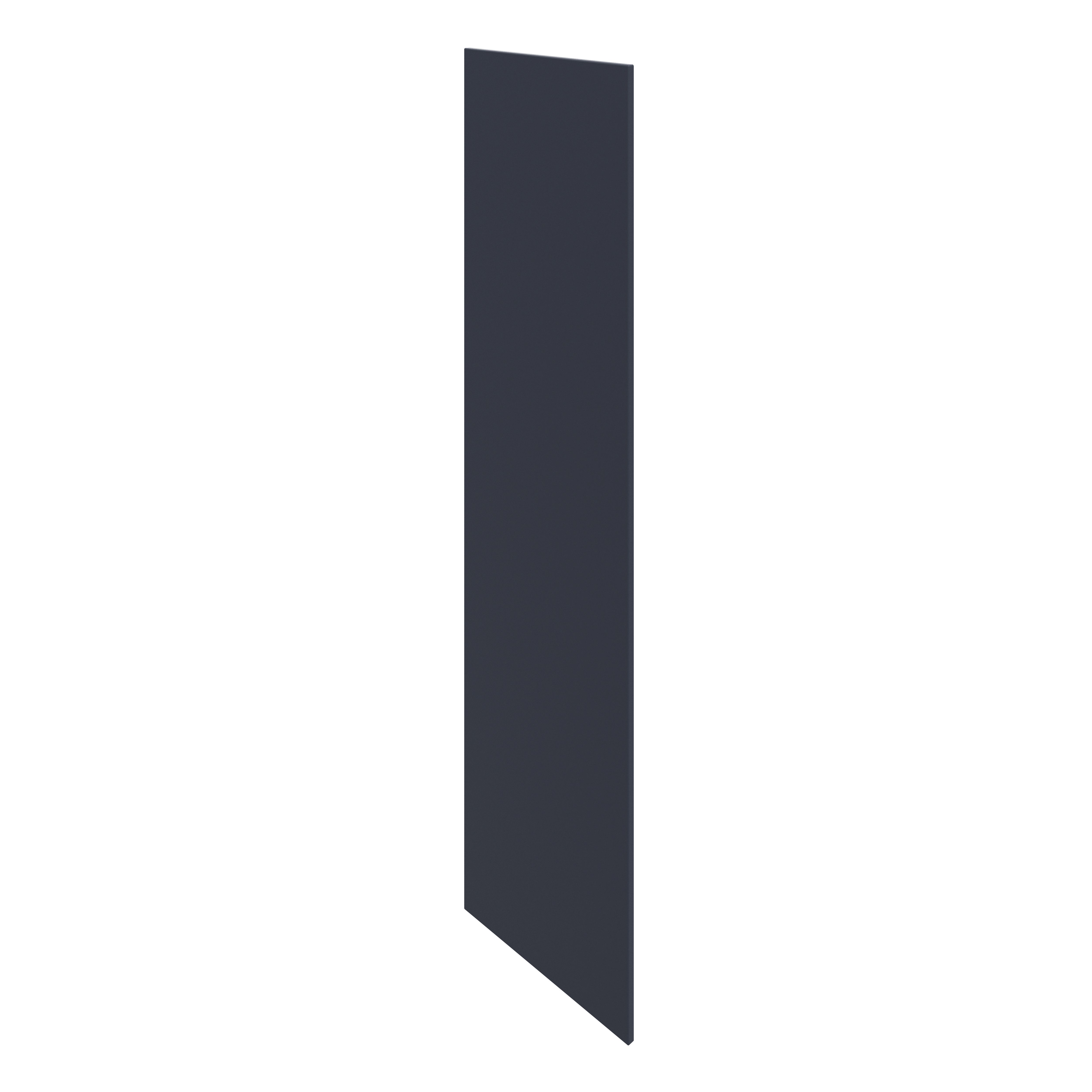 GoodHome Stevia Matt midnight blue Clad on end panel (H)2400mm (W)640mm