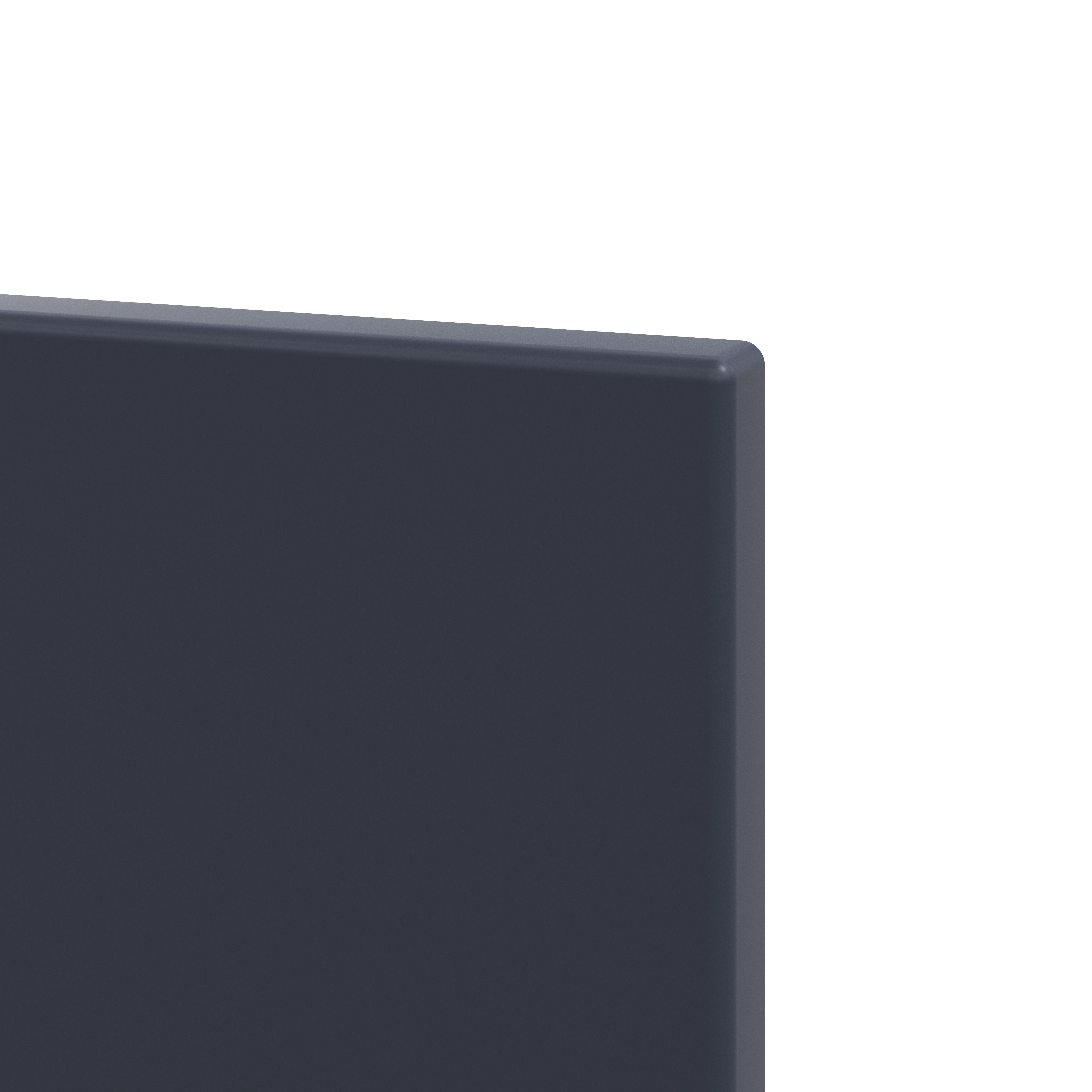 GoodHome Stevia Matt midnight blue Clad on end panel (H)2400mm (W)640mm
