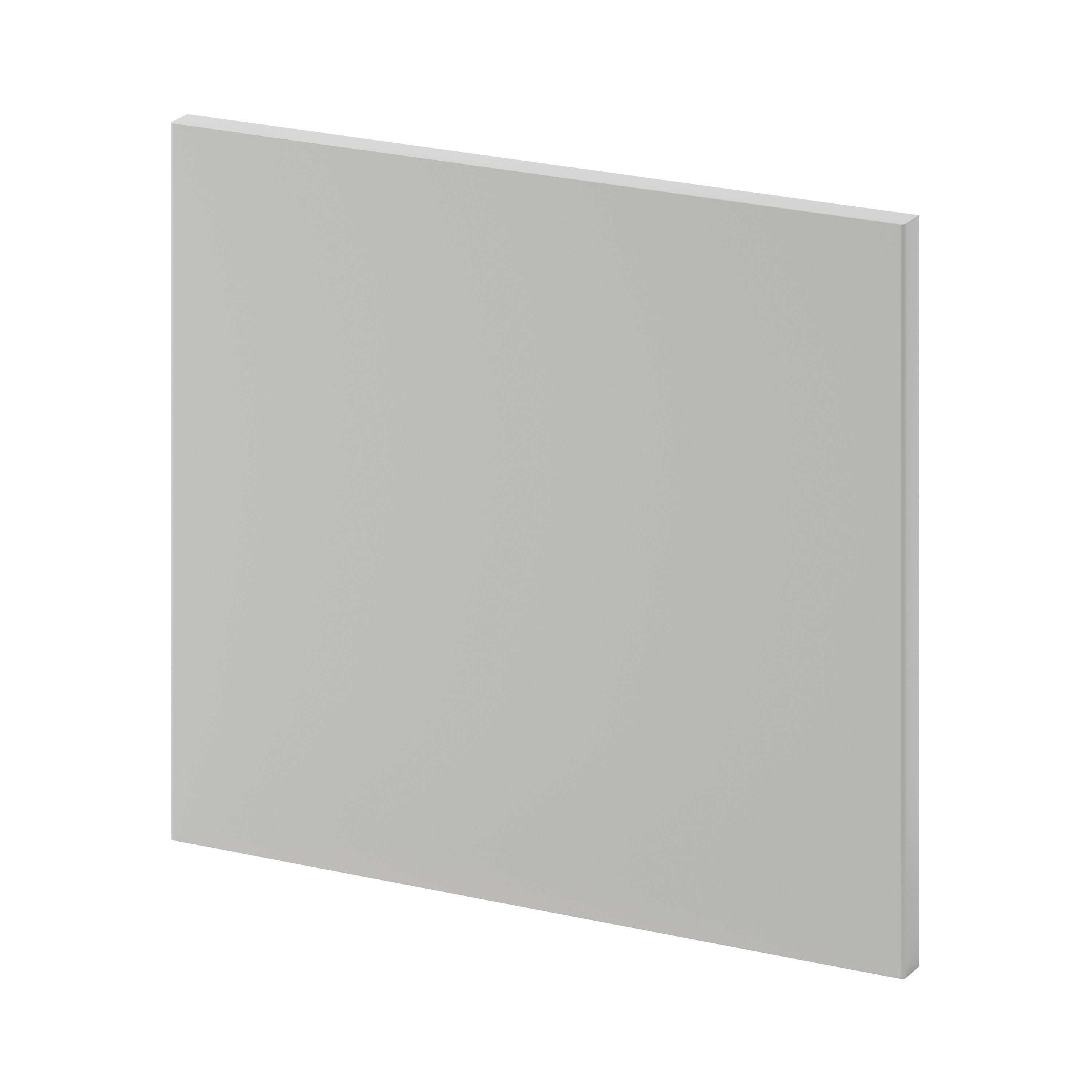 GoodHome Stevia Matt pewter grey Slab 2 drawer front, bridging door & bi-fold door 400mm