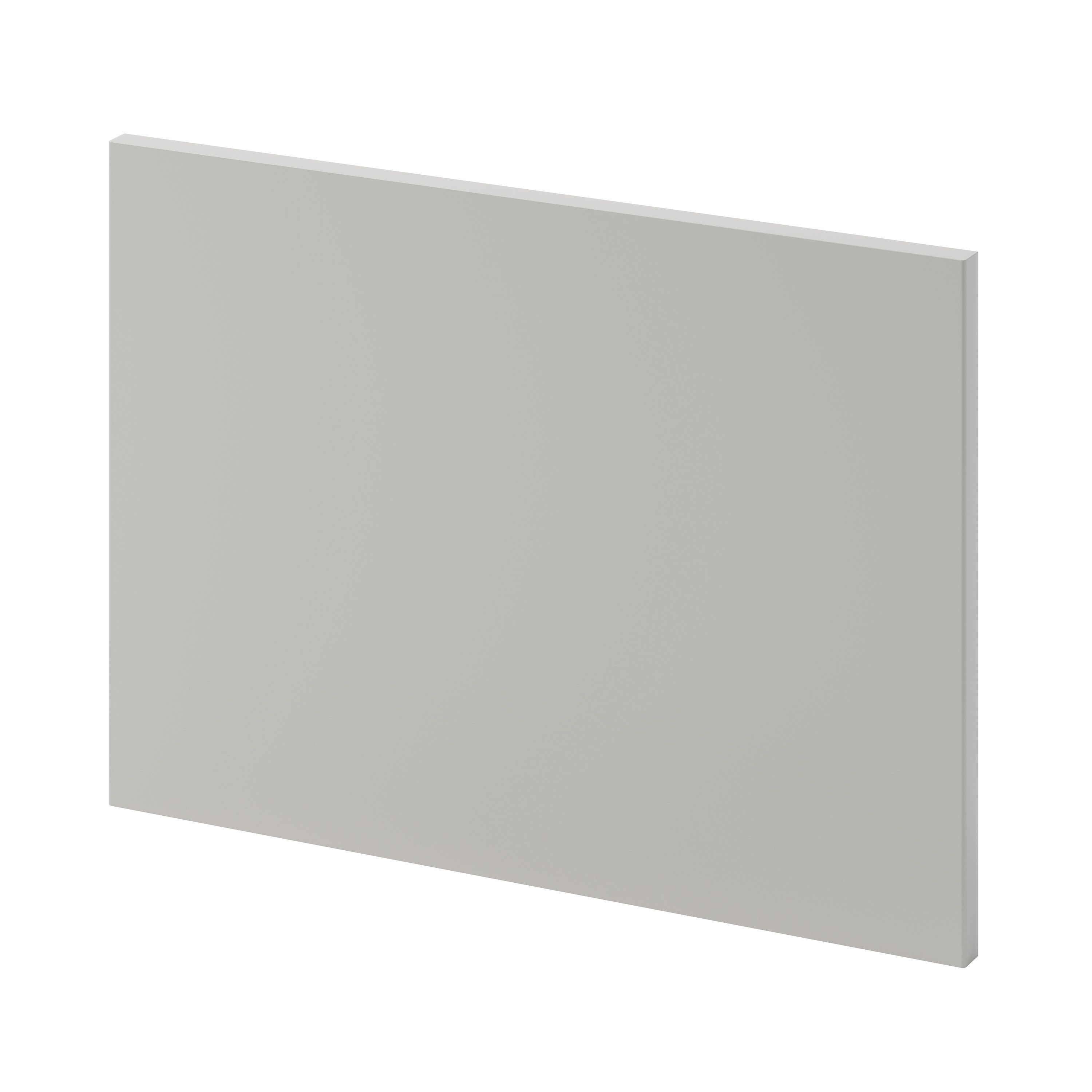 GoodHome Stevia Matt pewter grey Slab 2 drawer front, bridging door & bi-fold door 500mm