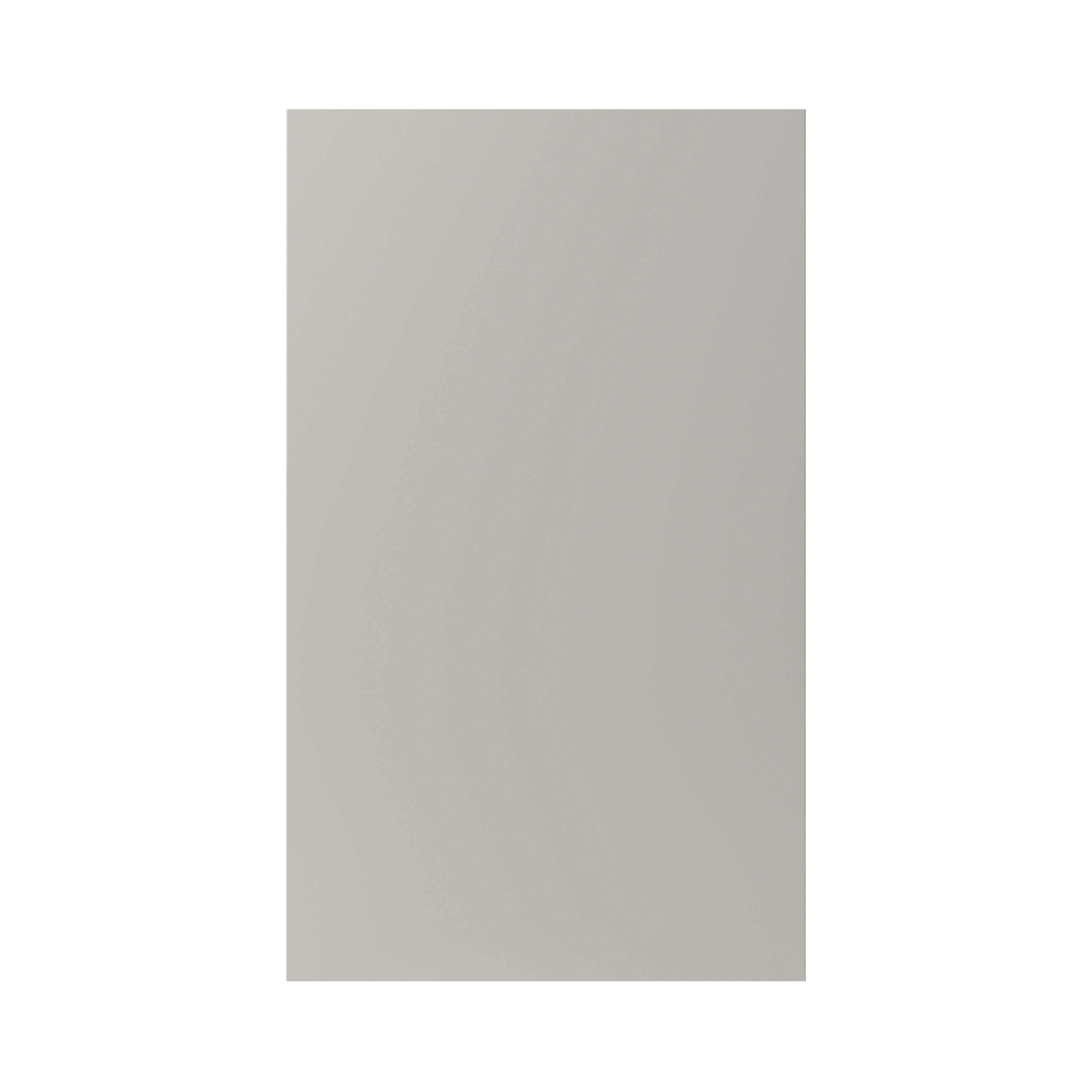 GoodHome Stevia Matt pewter grey Slab 50:50 Tall fridge/freezer Cabinet door (W)600mm (H)1001mm (T)18mm