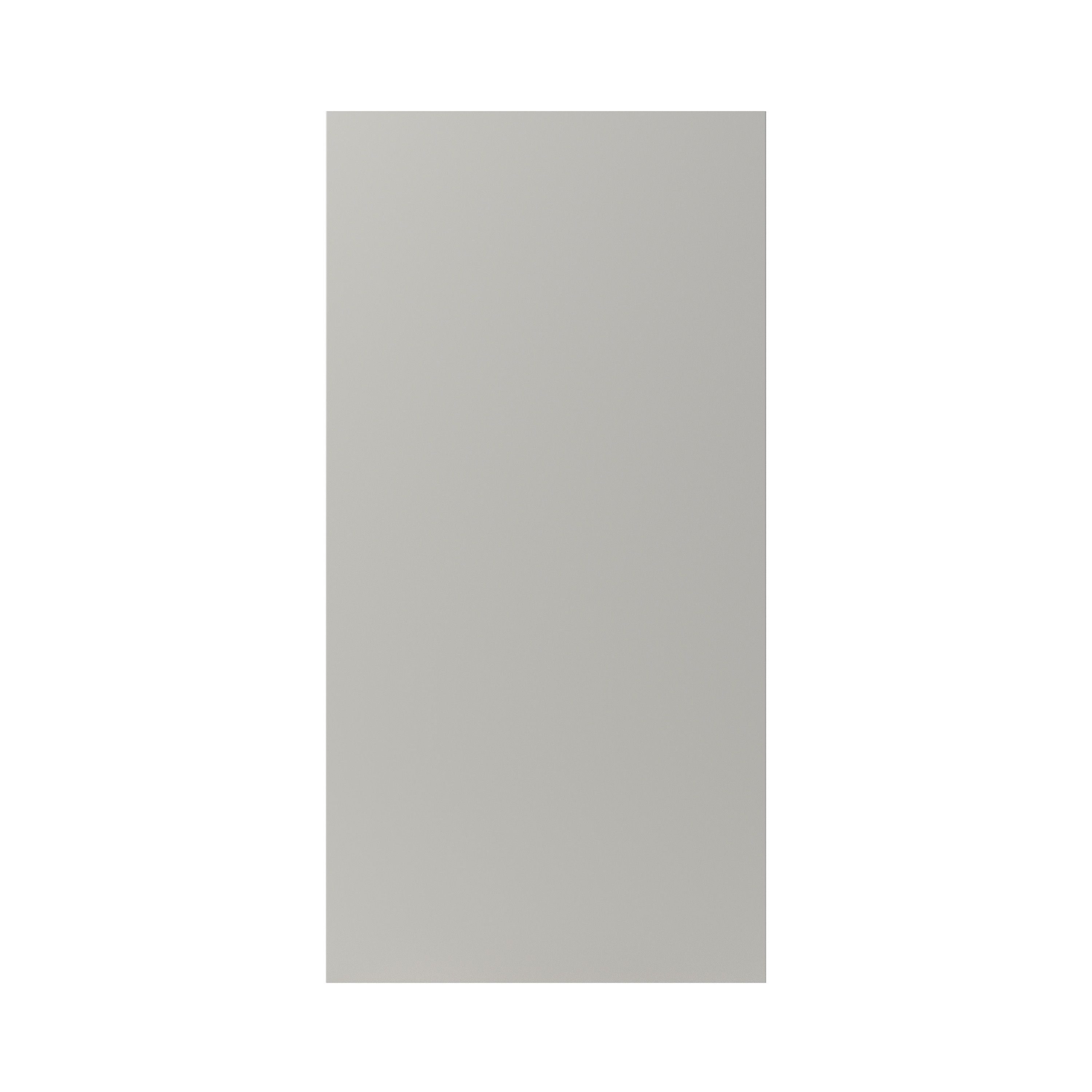GoodHome Stevia Matt pewter grey Slab 50:50 Tall larder Cabinet door (W)600mm (H)1181mm (T)18mm