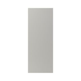 GoodHome Stevia Matt Pewter grey slab 70:30 Larder Cabinet door (W)500mm (H)1287mm (T)18mm