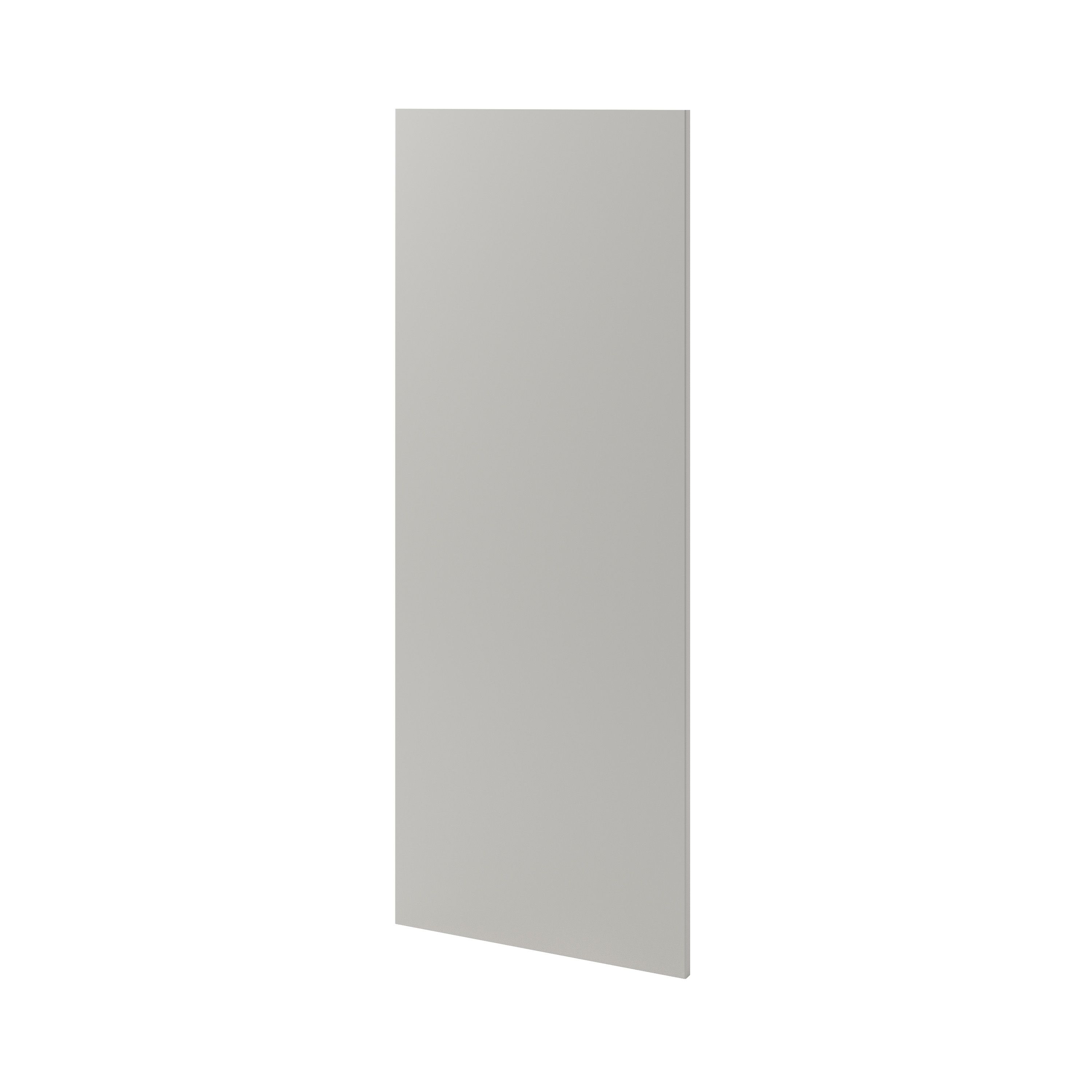 GoodHome Stevia Matt pewter grey Slab 70:30 Larder Cabinet door (W)500mm (H)1287mm (T)18mm