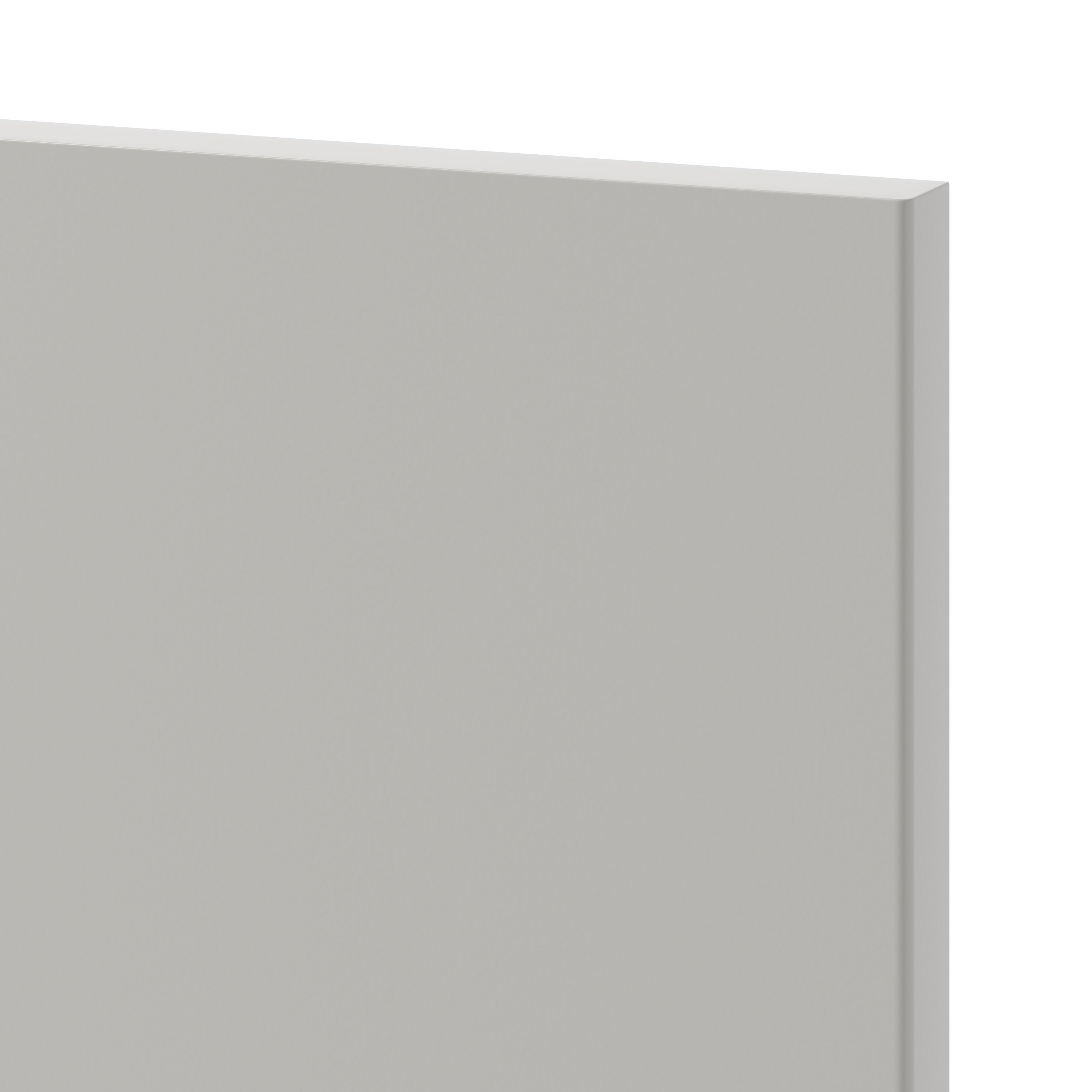GoodHome Stevia Matt pewter grey Slab 70:30 Larder Cabinet door (W)500mm (H)1287mm (T)18mm
