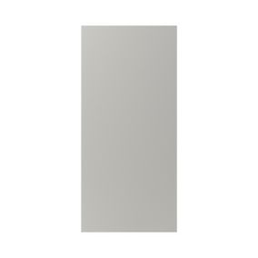 GoodHome Stevia Matt Pewter grey slab 70:30 Larder/Fridge freezer Cabinet door (W)600mm (H)1287mm (T)18mm