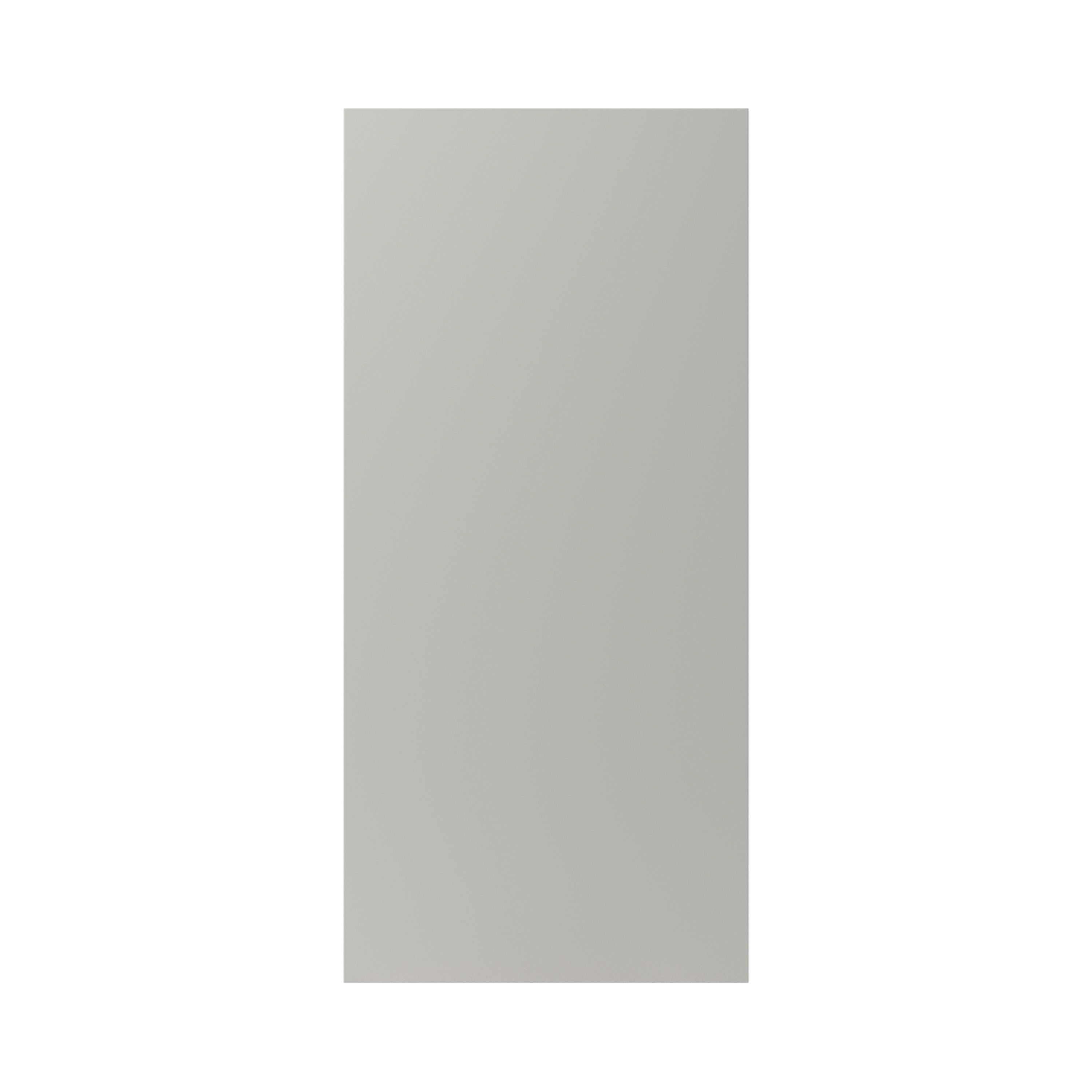 GoodHome Stevia Matt pewter grey Slab 70:30 Tall fridge/freezer Cabinet door (W)600mm (H)1287mm (T)18mm