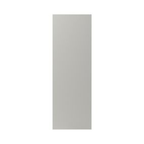 GoodHome Stevia Matt Pewter grey slab 70:30 Tall larder Cabinet door (W)500mm (H)1467mm (T)18mm