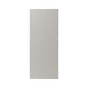 GoodHome Stevia Matt Pewter grey slab 70:30 Tall larder Cabinet door (W)600mm (H)1467mm (T)18mm