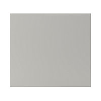 GoodHome Stevia Matt Pewter grey slab Appliance Cabinet door (W)600mm (H)543mm (T)18mm
