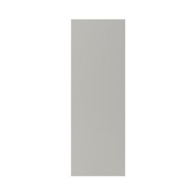 GoodHome Stevia Matt Pewter grey slab Highline Cabinet door (W)250mm (H)715mm (T)18mm