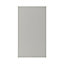 GoodHome Stevia Matt Pewter grey slab Highline Cabinet door (W)400mm (H)715mm (T)18mm