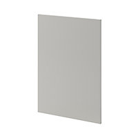 GoodHome Stevia Matt Pewter grey slab Highline Cabinet door (W)500mm (H)715mm (T)18mm