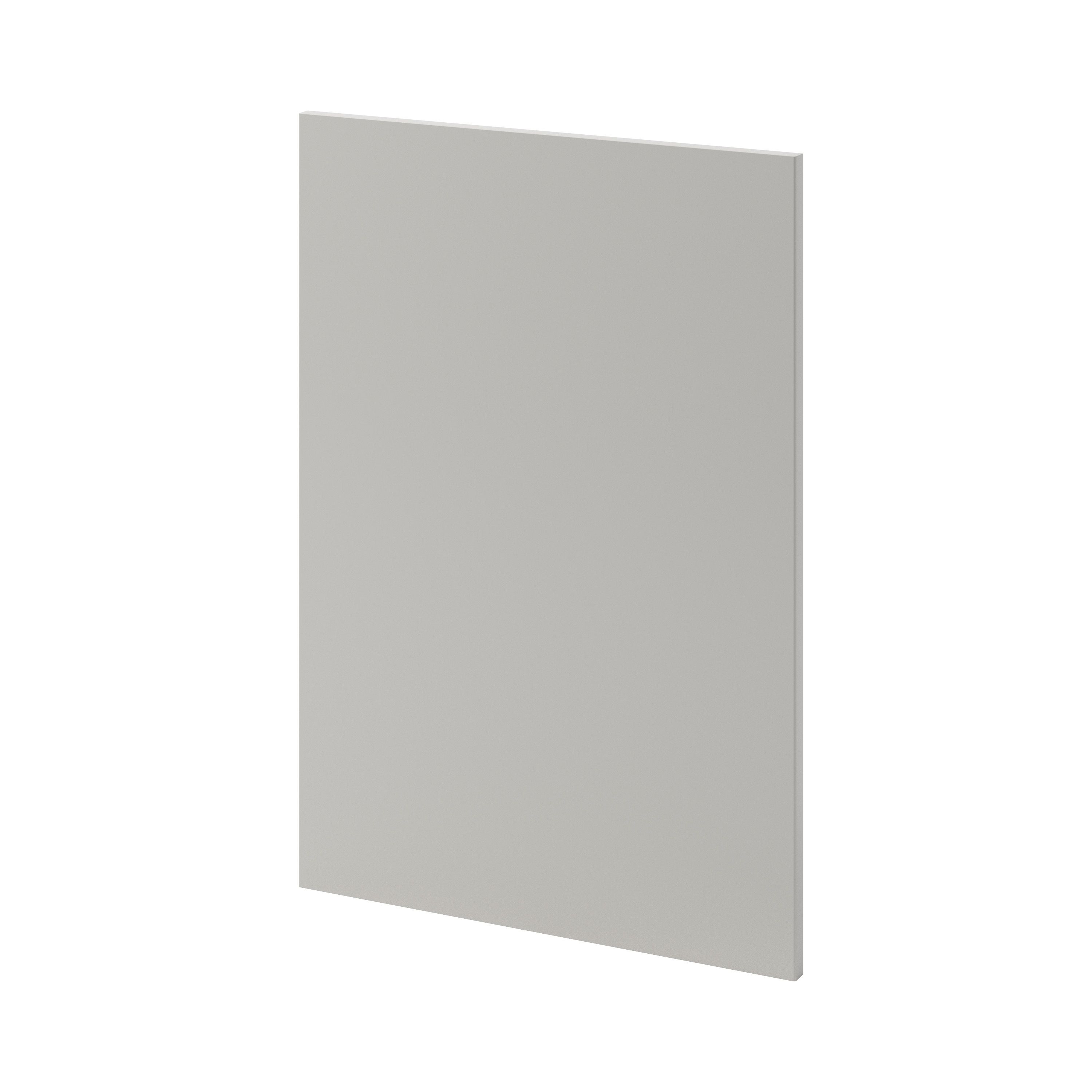 GoodHome Stevia Matt pewter grey Slab Highline Cabinet door (W)500mm (H)715mm (T)18mm