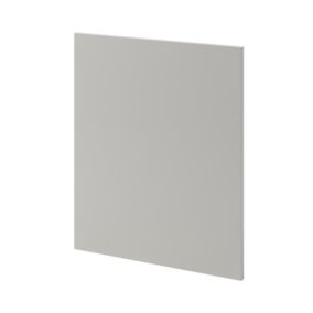 GoodHome Stevia Matt Pewter grey slab Highline Cabinet door (W)600mm (H)715mm (T)18mm