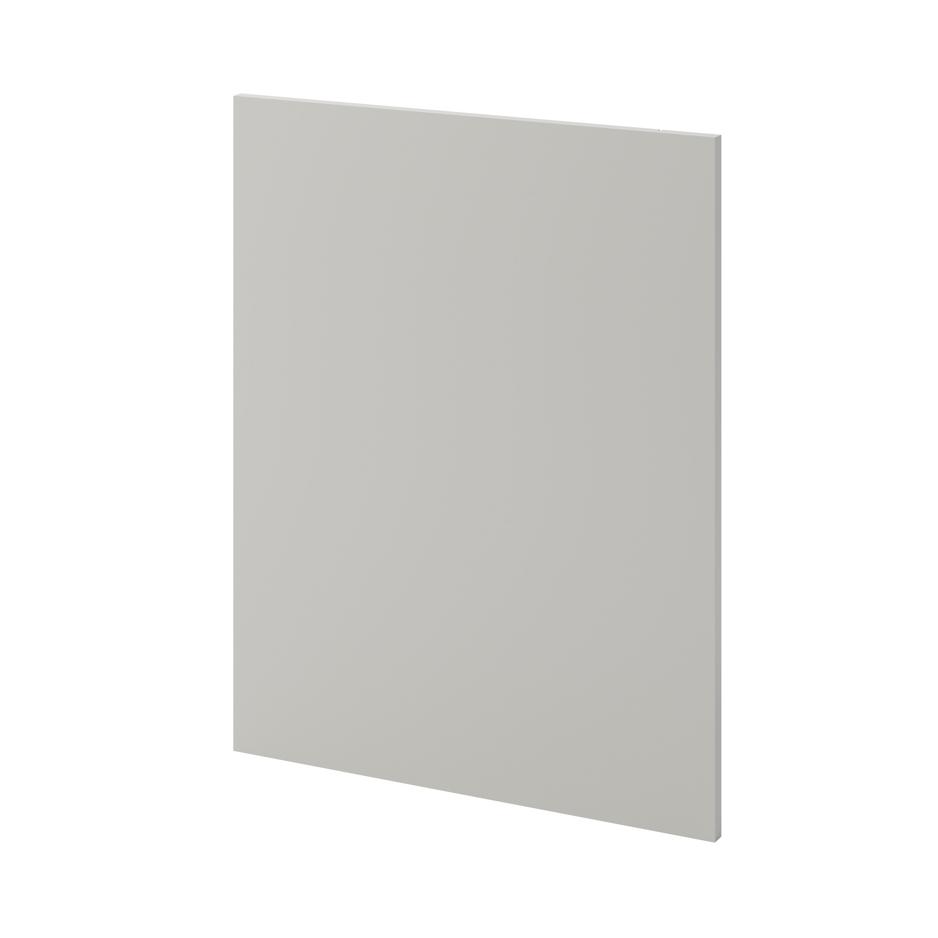 GoodHome Stevia Matt pewter grey Slab LH Standard End panel (H)720mm (W)570mm