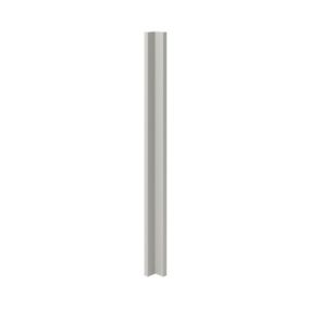 GoodHome Stevia Matt Pewter grey slab Matt grey Tall Wall corner post, (W)59mm