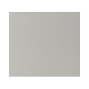 GoodHome Stevia Matt Pewter grey slab Matt pewter grey Appliance Cabinet door (W)600mm (H)543mm (T)18mm