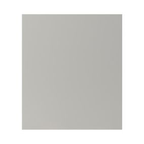 GoodHome Stevia Matt Pewter grey slab Matt pewter grey Appliance Cabinet door (W)600mm (H)687mm (T)18mm