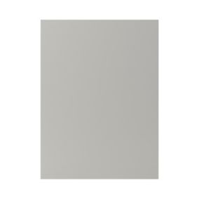 GoodHome Stevia Matt Pewter grey slab Matt pewter grey Tall appliance Cabinet door (W)600mm (H)806mm (T)18mm