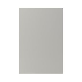 GoodHome Stevia Matt Pewter grey slab Matt pewter grey Tall wall Cabinet door (W)600mm (H)895mm (T)18mm