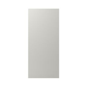 GoodHome Stevia Matt Pewter grey slab Standard Breakfast bar back panel (H)890mm (W)2000mm