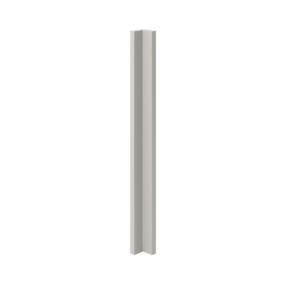 GoodHome Stevia Matt Pewter grey slab Standard Corner post, (W)59mm (H)715mm