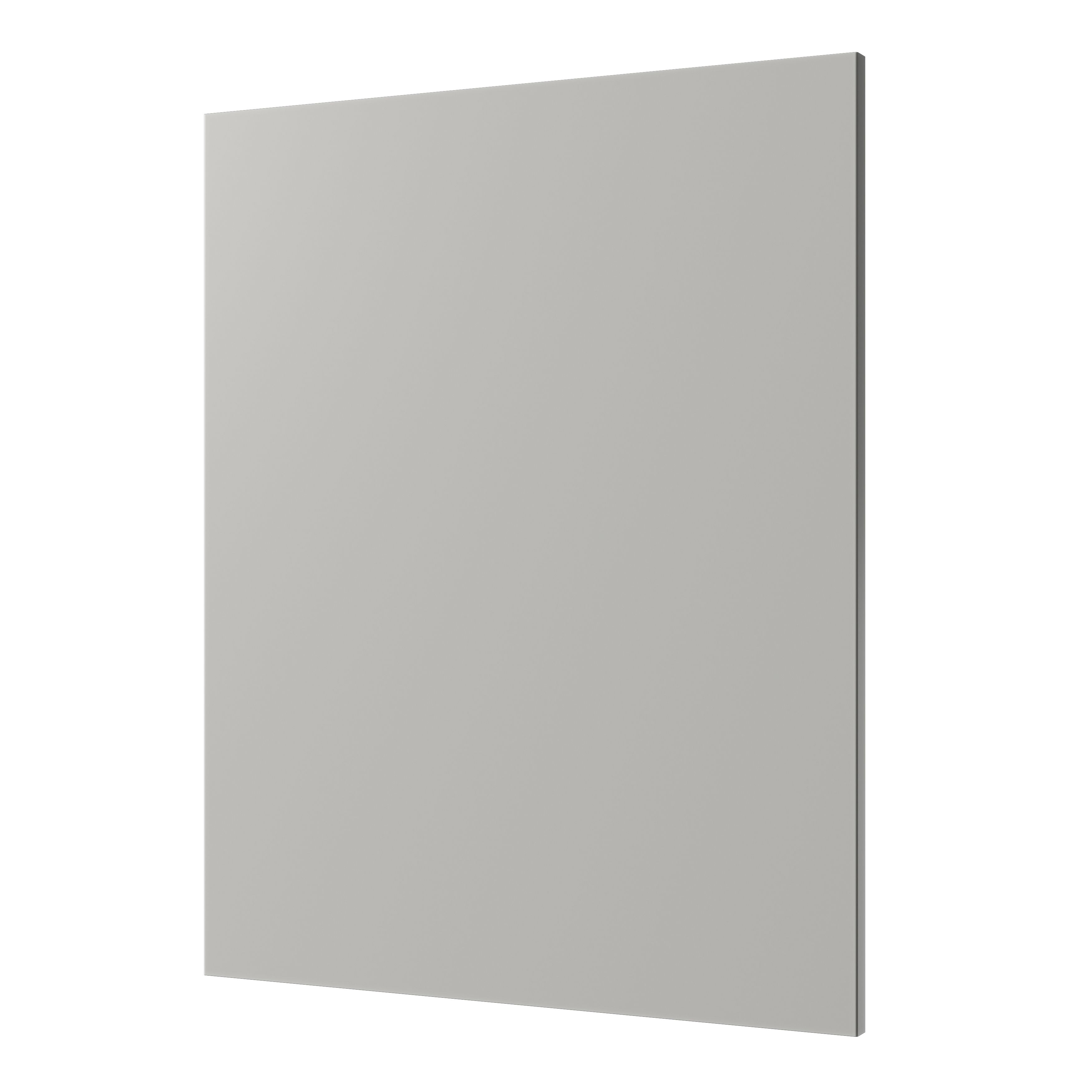 GoodHome Stevia Matt pewter grey Slab Standard End panel (H)715mm (W)595mm