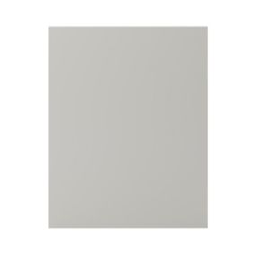 GoodHome Stevia Matt Pewter grey slab Standard End panel (H)720mm (W)570mm
