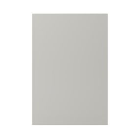 GoodHome Stevia Matt Pewter grey slab Standard End panel (H)870mm (W)590mm