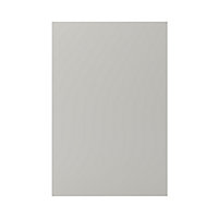 GoodHome Stevia Matt Pewter grey slab Standard End panel (H)900mm (W)610mm