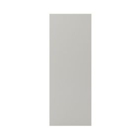 GoodHome Stevia Matt Pewter grey slab Standard End panel (H)960mm (W)360mm