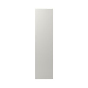 GoodHome Stevia Matt Pewter grey slab Tall End panel (H)2400mm (W)610mm