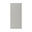 GoodHome Stevia Matt Pewter grey slab Tall wall Cabinet door (W)400mm (H)895mm (T)18mm