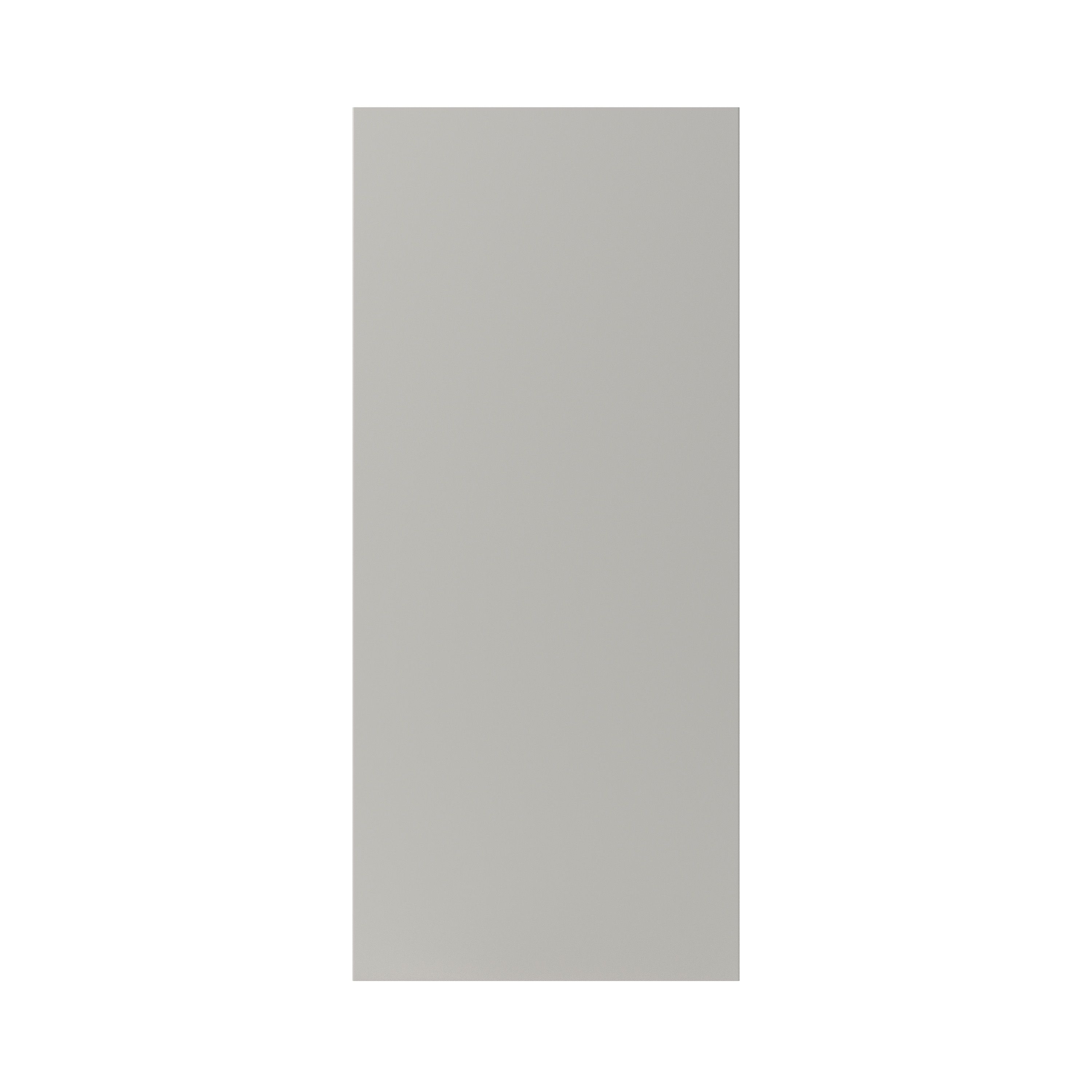 GoodHome Stevia Matt pewter grey Slab Tall wall Cabinet door (W)400mm (H)895mm (T)18mm