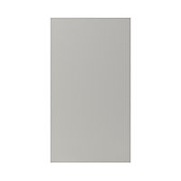 GoodHome Stevia Matt Pewter grey slab Tall wall Cabinet door (W)500mm (H)895mm (T)18mm