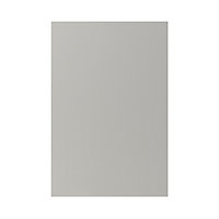 GoodHome Stevia Matt Pewter grey slab Tall wall Cabinet door (W)600mm (H)895mm (T)18mm