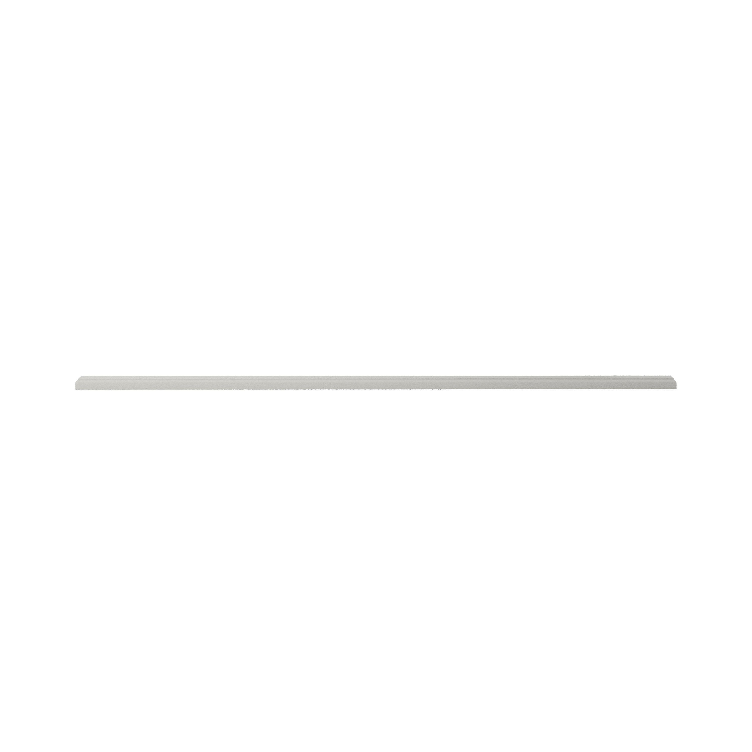 GoodHome Stevia Matt pewter grey Straight Cornice & pelmet, (H)35mm