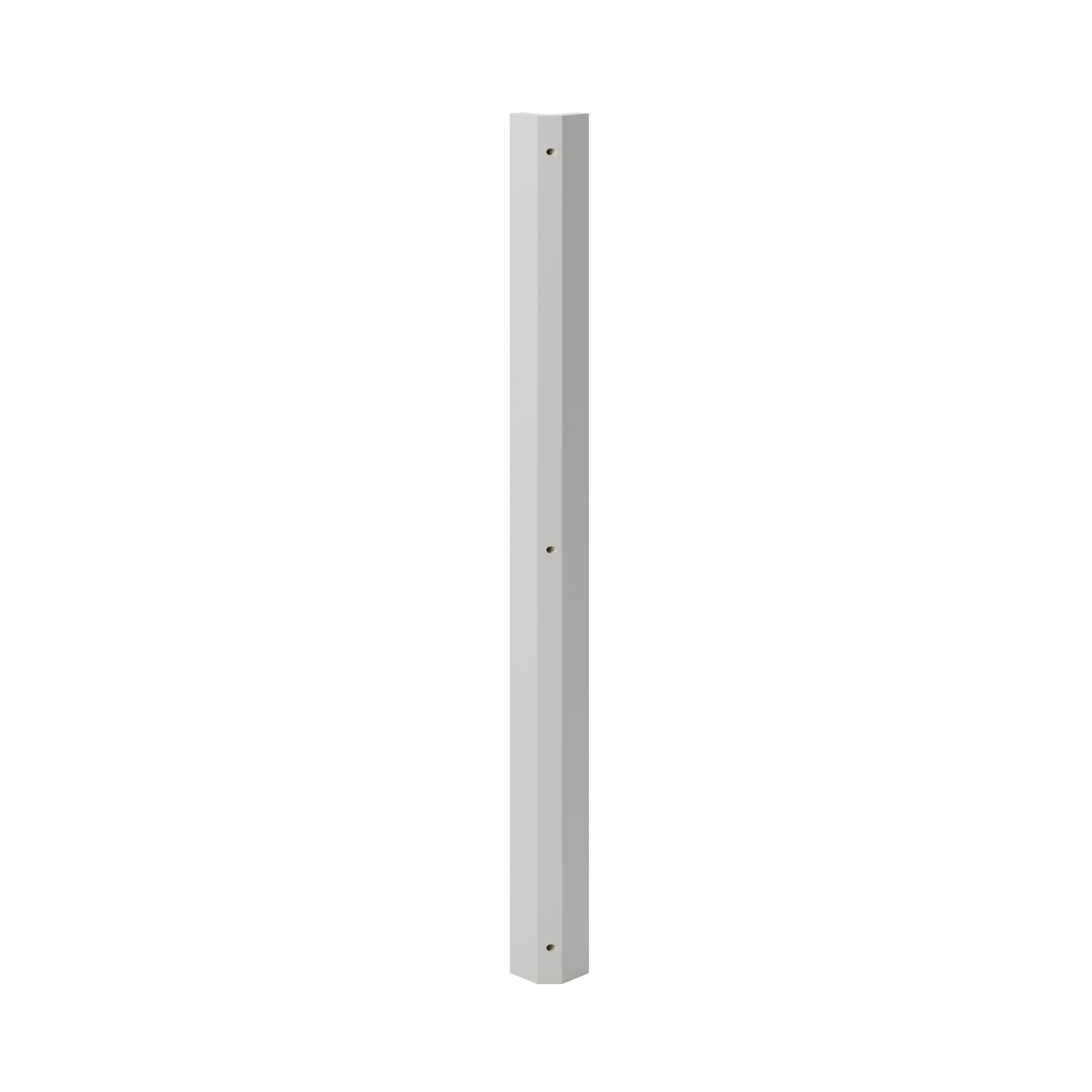 GoodHome Stevia Matt pewter grey Tall Wall corner post, (W)59mm