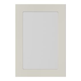 GoodHome Stevia Matt sandstone slab Glazed Cabinet door (W)500mm (H)715mm (T)18mm