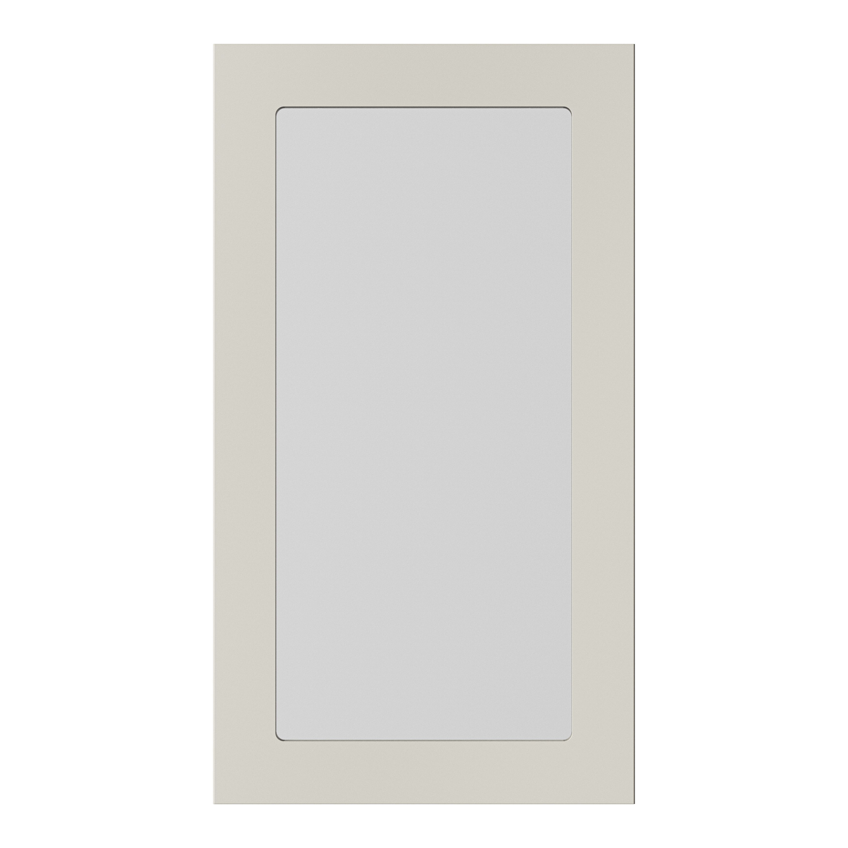 GoodHome Stevia Matt sandstone slab Tall glazed Cabinet door (W)500mm (H)895mm (T)18mm
