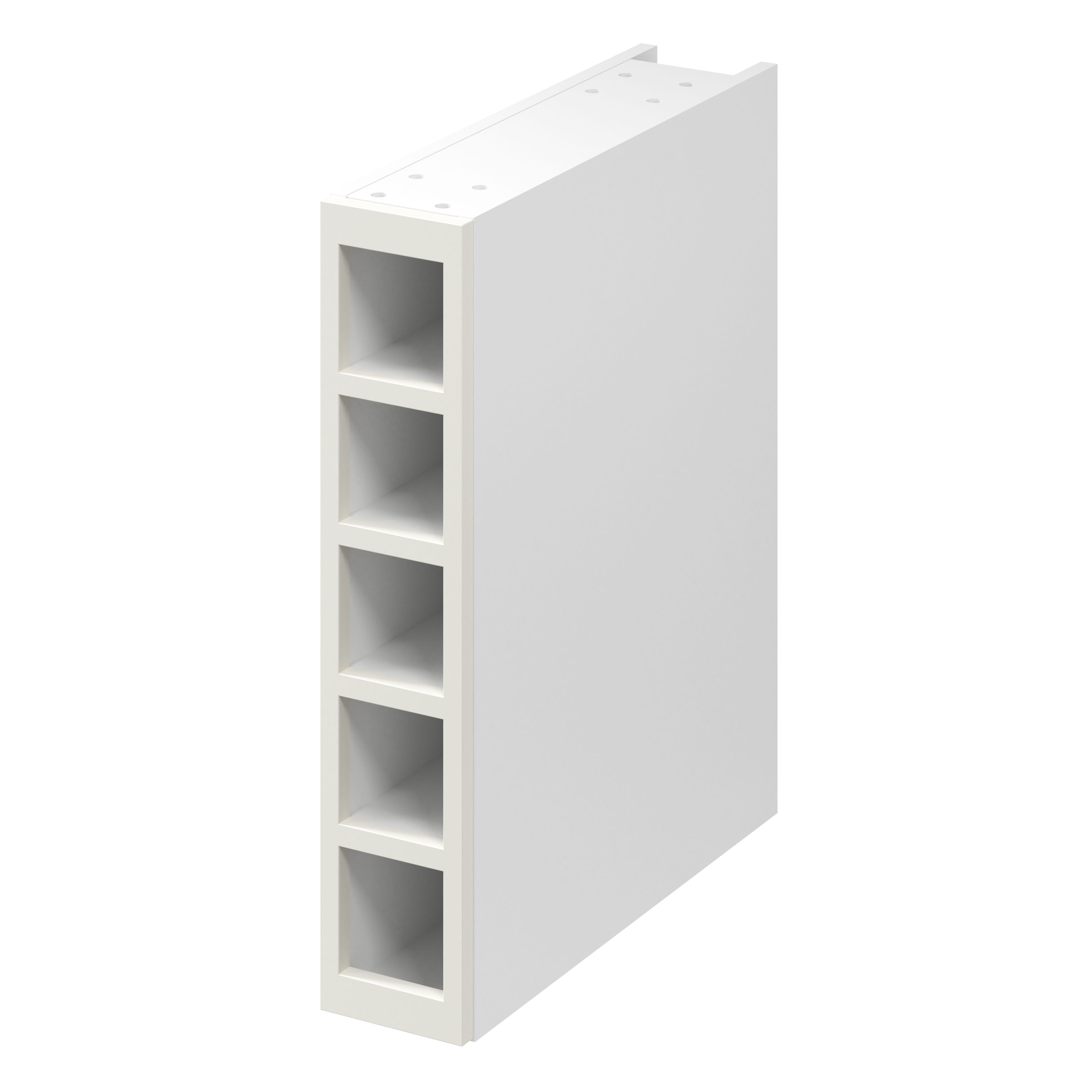 GoodHome Stevia Matt sandstone slab Wine rack fascia, (H)715mm(W)147mm