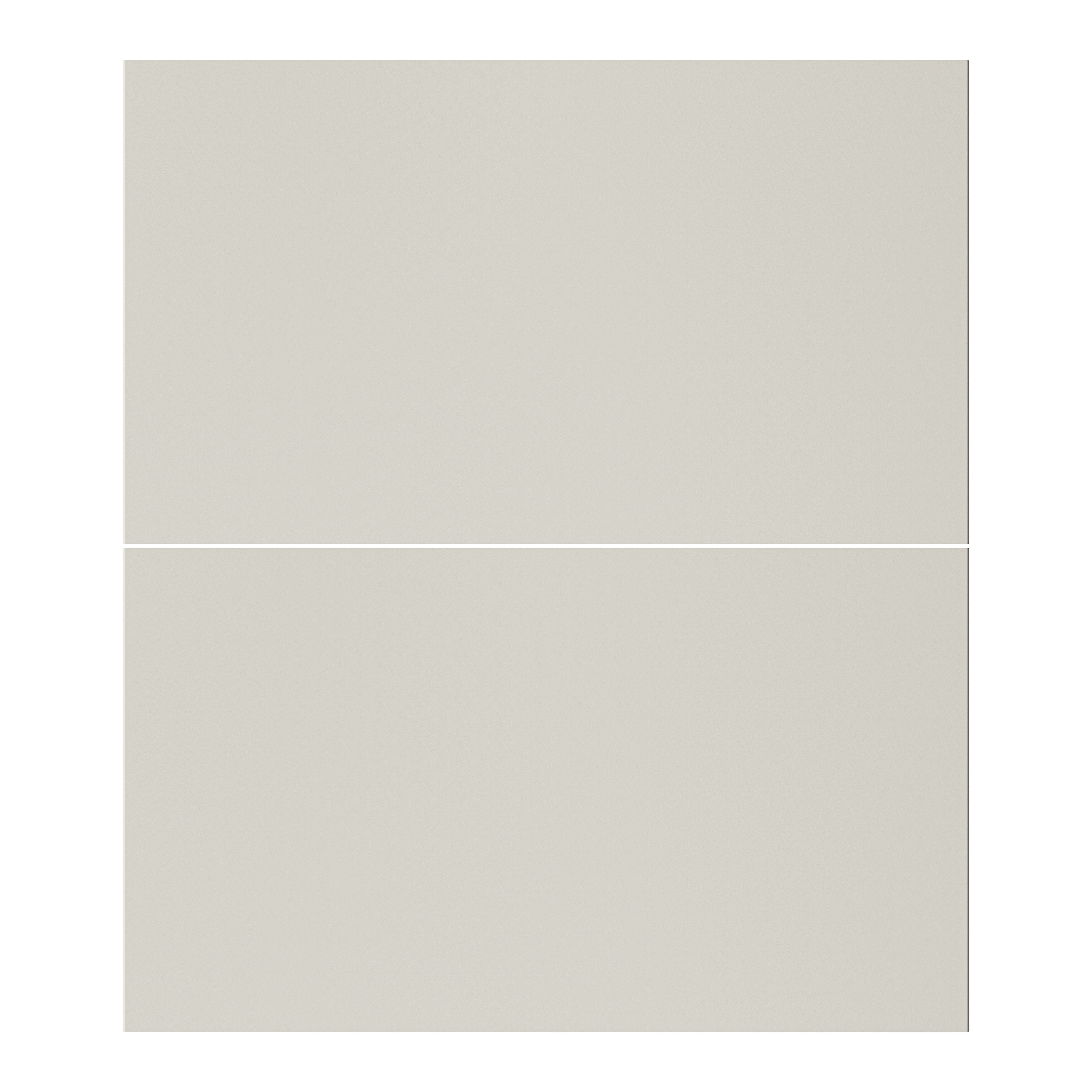 GoodHome Stevia Matt sandstone Standard Base Drawer end panel (H)340mm (W)595mm, Pack of 2