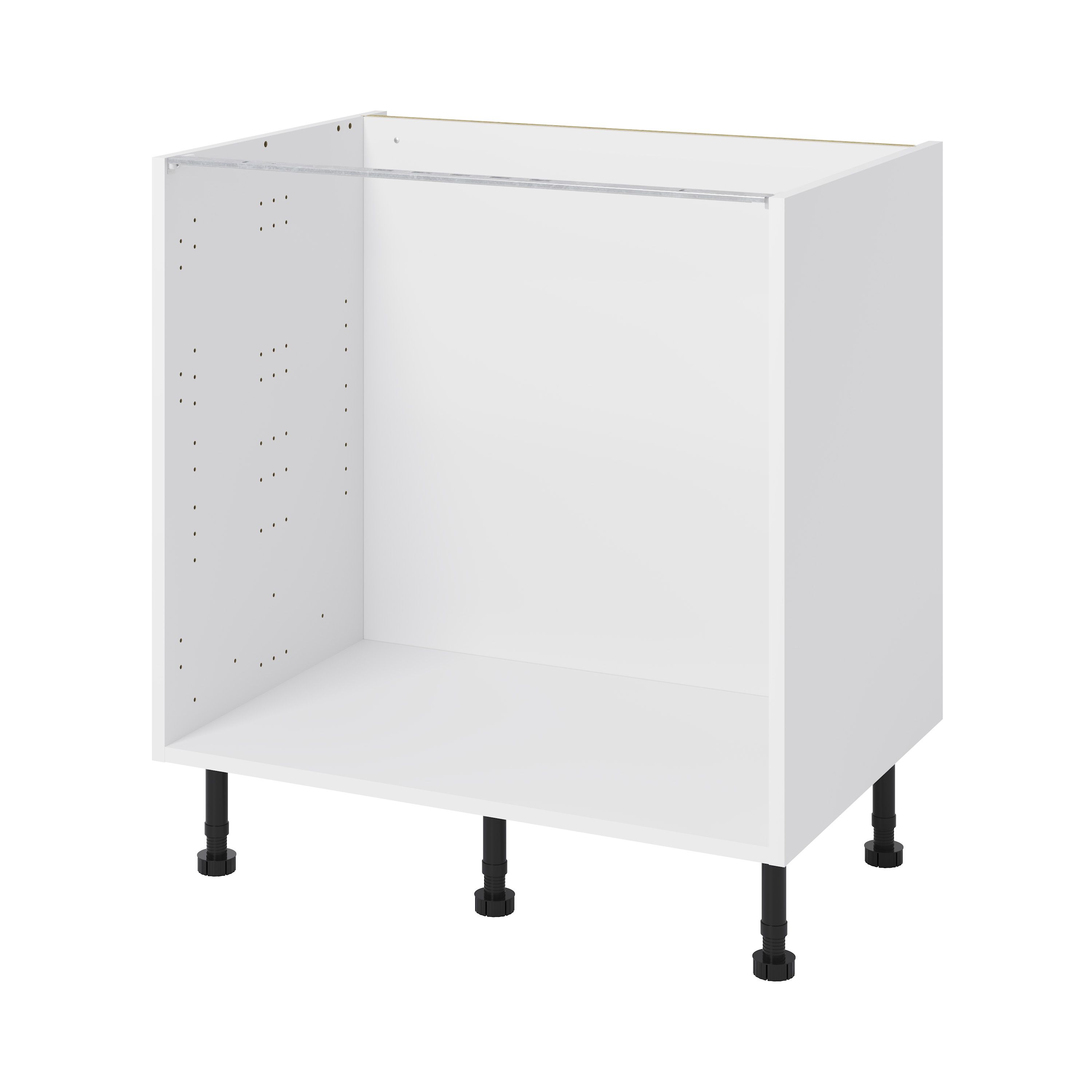 GoodHome Stevia Matt white Base Kitchen cabinet (W) 800mm (H)870mm